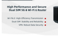 移远科技推出首款高性能5G双卡双模工业路由器