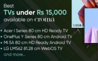 Croma提供15000卢比以下的最佳电视