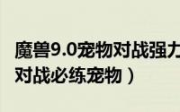 魔兽9.0宠物对战强力组合（魔兽世界9.0宠物对战必练宠物）