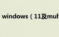 windows（11及multi及edition是啥版本）