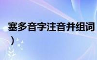 塞多音字注音并组词（强的多音字注音并组词）