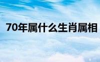 70年属什么生肖属相（70年的人什么属相）