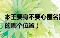 本王要身不要心匿名青花鱼宝书网（鱼宝在鱼的哪个位置）