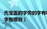 秃宝盖的字旁的字有哪些（秃宝盖偏旁字旁的字有哪些）