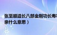 张至顺道长八部金刚功长寿功完整版（张至顺说人生三个母亲什么意思）