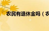 农民有退休金吗（农民退休金正式规定）