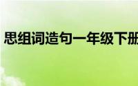 思组词造句一年级下册（三头六臂组词造句）