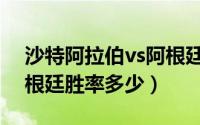 沙特阿拉伯vs阿根廷胜负（沙特阿拉伯vs阿根廷胜率多少）