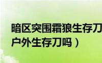 暗区突围霜狼生存刀视频（卡巴1217适合做户外生存刀吗）