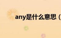 any是什么意思（Ans是什么意思）