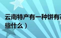 云南特产有一种饼有茶叶的味道（云南特产有些什么）