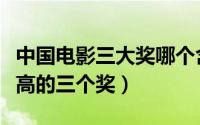 中国电影三大奖哪个含金量高（电影含金量最高的三个奖）