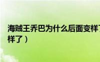 海贼王乔巴为什么后面变样了呢（海贼王乔巴为什么后面变样了）