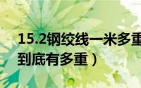 15.2钢绞线一米多重（唐昊和唐晨的昊天锤到底有多重）