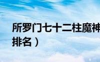 所罗门七十二柱魔神（所罗门72柱魔神实力排名）