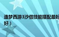 造梦西游3沙僧技能搭配最好（造梦西游3沙僧技能学什么最好）