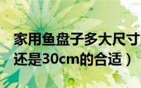 家用鱼盘子多大尺寸的合适（家用鱼盘27cm还是30cm的合适）