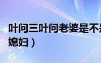 叶问三叶问老婆是不是出轨了（叶问三叶问的媳妇）