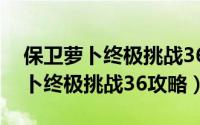 保卫萝卜终极挑战36攻略图文详解（保卫萝卜终极挑战36攻略）