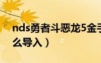 nds勇者斗恶龙5金手指代码（nds金手指怎么导入）