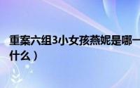 重案六组3小女孩燕妮是哪一集（重案六组4中的燕赵十绝是什么）