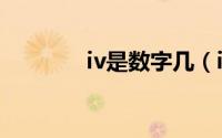 iv是数字几（iv是数字几级）