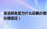 摩洛哥免签为什么还要办理签证呢（摩洛哥免签为什么还要办理签证）