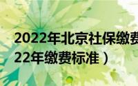 2022年北京社保缴费基数（佛山南海社保2022年缴费标准）