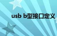 usb b型接口定义（usb四芯线定义）