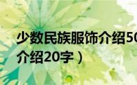 少数民族服饰介绍50字（少数民族服饰特点介绍20字）