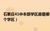 石家庄41中本部学区房是哪个小区（石家庄中基礼域属于哪个学区）