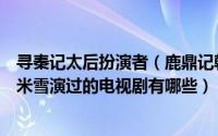 寻秦记太后扮演者（鹿鼎记韩栋版太后扮演者米雪个人资料米雪演过的电视剧有哪些）