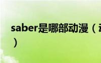 saber是哪部动漫（动漫中的saber是指什么）