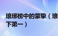 琅琊榜中的蒙挚（琅琊榜2为什么说蒙挚是天下第一）