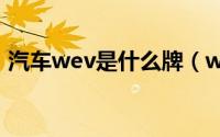 汽车wev是什么牌（wef是什么牌子的汽车）