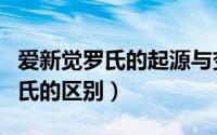 爱新觉罗氏的起源与变迁（觉罗氏和爱新觉罗氏的区别）