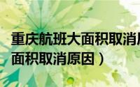 重庆航班大面积取消原因是什么（重庆航班大面积取消原因）