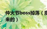 仲火节boss掉落（魔兽世界仲火节战袍怎么来的）