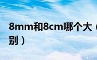 8mm和8cm哪个大（8mm和8毫米有什么区别）