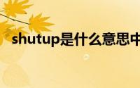 shutup是什么意思中文（shutup什么梗）