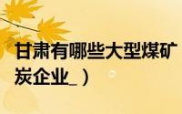 甘肃有哪些大型煤矿（甘肃省有哪些大型的煤炭企业_）