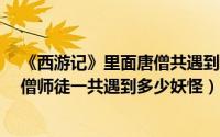 《西游记》里面唐僧共遇到了多少妖怪?（《西游记》中唐僧师徒一共遇到多少妖怪）