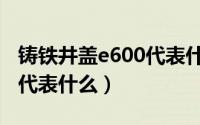 铸铁井盖e600代表什么颜色（铸铁井盖e600代表什么）