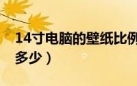 14寸电脑的壁纸比例（14寸电脑壁纸分辨率多少）