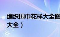 编织围巾花样大全图片 针法（编织围巾花样大全）