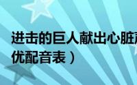 进击的巨人献出心脏声优现场配音（海贼王声优配音表）