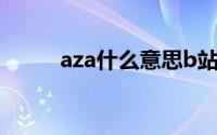 aza什么意思b站（aza什么意思）