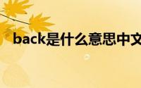 back是什么意思中文（back是什么意思）