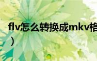 flv怎么转换成mkv格式（flv怎么转换为mp4）