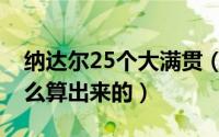 纳达尔25个大满贯（纳达尔大满贯22连胜怎么算出来的）